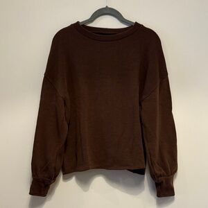 Madewell Chocolate Brown Crew Neck Sweater
